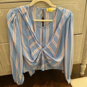 Striped silk Astr blouse
